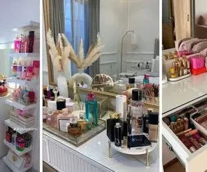 تزیین متنوع وسایل میز آرایش؛ دیگه گیر نمیکنی چیو کجا بذاری/سبک های اصولی و شخصی سازی