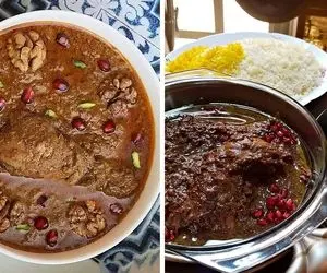 طرز تهیه خورش فسنجون رسمی با بهترین دستور / روش پخت اصیل با مزه فوق العاده