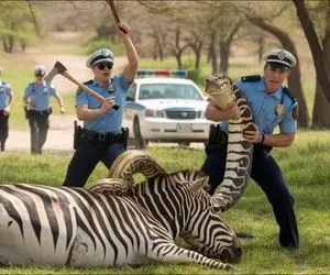 حیات وحش مصنوعی؛ گورخر شجاع برای نجات جان مادرش از چنگ پیتون غول کمک آورد