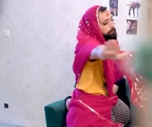 آواز شاد؛ محسن افشانی لباس هندی پوشیده اونم زنونه چه رقصی میکنه 