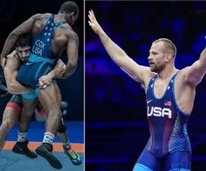 ساعت دقیق کشتی کامران قاسمپور و دیوید تیلور قهرمانی جهان آلبانی