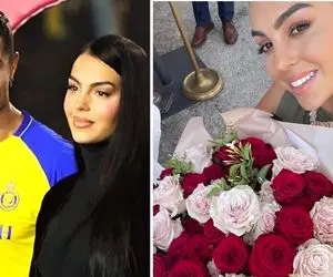 زنِ لاکچری رونالدو تو صحرای عربستان چه عشق و حالی می کنه!