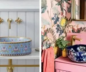 روشوئی مدرن و سنتی / این سبک روشویی کاسه های خاص داره با طراحی های غیر معمول