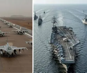 آمریکا چه تعداد ناو و هواپیمای جنگی به اطراف ایران آورده است؟