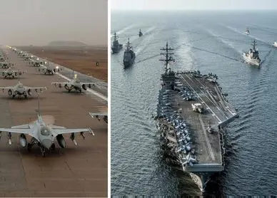 آمریکا چه تعداد ناو و هواپیمای جنگی به اطراف ایران آورده است؟