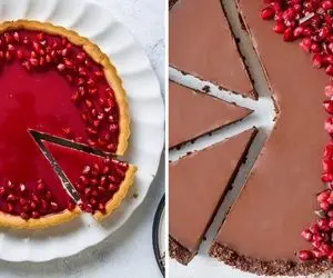 طرز تهیه تارت انار به ساده ترین روش / بهترین دسر پاییزی که طعم و مزش بی نظیره