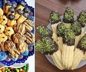 شیرینی اتریشی با ماندگاری بالا عالی برای پذیرایی عید نوروز / مواد ساده طرز تهیه راحت