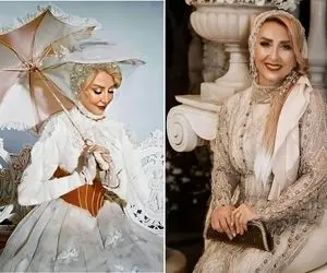 جولون مرجانه گلچین با تیپ جواهر دوزش؛ خانوم نیم قرنی مرزای جذابیت رو رد کرد!