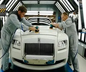 کارخانه تولید؛ لوکس ترین رولزرویس جهان با دست شخصی سازی میشه تراش میخوره حرفه ای