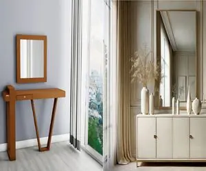 آینه و کنسول لاکچری/ با این ست جذاب، مهمونا رو محو دکور خونت کن!