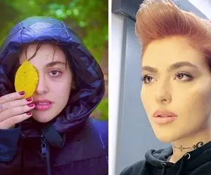 خودنمایی شرم آور "ریحانه پارسا" اینبار با تم پاییزی و پوشش ناجور!