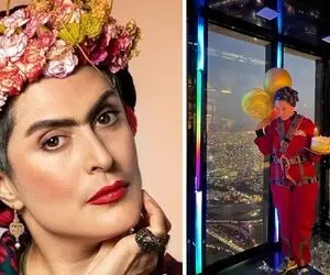 بیوگرافی بهناز جعفری با سیم های درونی‌اش / جشن تولد نوک بلند ترین برج با لباس مخصوص