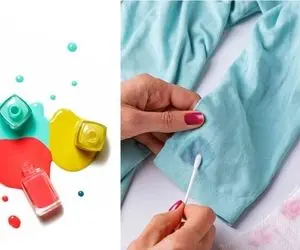 روش های موثر تمیز کردن لکه لاک ناخن از روی لباس / این لکه سمج رو خیلی راحت محو کن