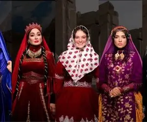 آواز اصیل؛ خانمای بازیگر تو لباسای فاخر وطن ای هستی من رو میخونن وجودت غرور میشه