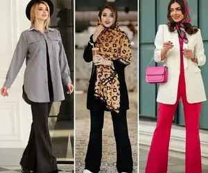 با شلوار دم پا گشاد اینطوری تیپ بزن؛ همه چی راجع به مانتو، شومیز و کفش سِتش