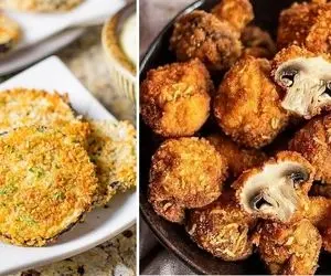 طرز تهیه قارچ و بادمجون سوخاری با بهترین روش / این طعم و مزه رو از دست نده