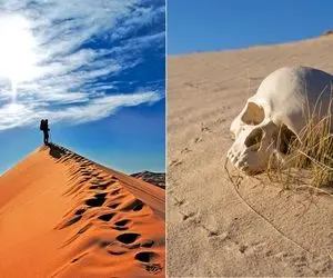 اوج هیجان و ترس رو توی کویر ریگ جن تجربه کن!/ فصل زمستونه و سفر به کویر کلی فاز میده!