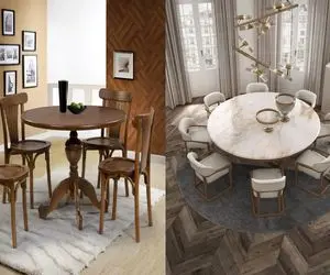 میز ناهارخوری گرد جدید و مدرن/  انتخابی که خونه ی شما رو دگرگون می‌ کنه!