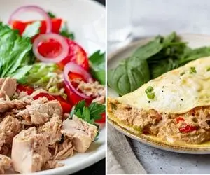 آشپزی با تن ماهی / بشمار سه انواع غذاهای خوشمزه رو با تن ماهی درست کن