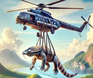 دیدنی رازبقا؛ کومودو ددمنش رو بعد مثله کردن گاو با پرواز اکونومی فرستادن جنگل