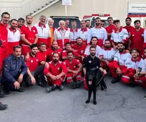 (ویدئو) حضور رضا کیانیان در جمع امدادگران هلال احمر