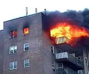  آتش سوزی وحشتناک خوابگاه دختران در سعادت آباد + جزئیات