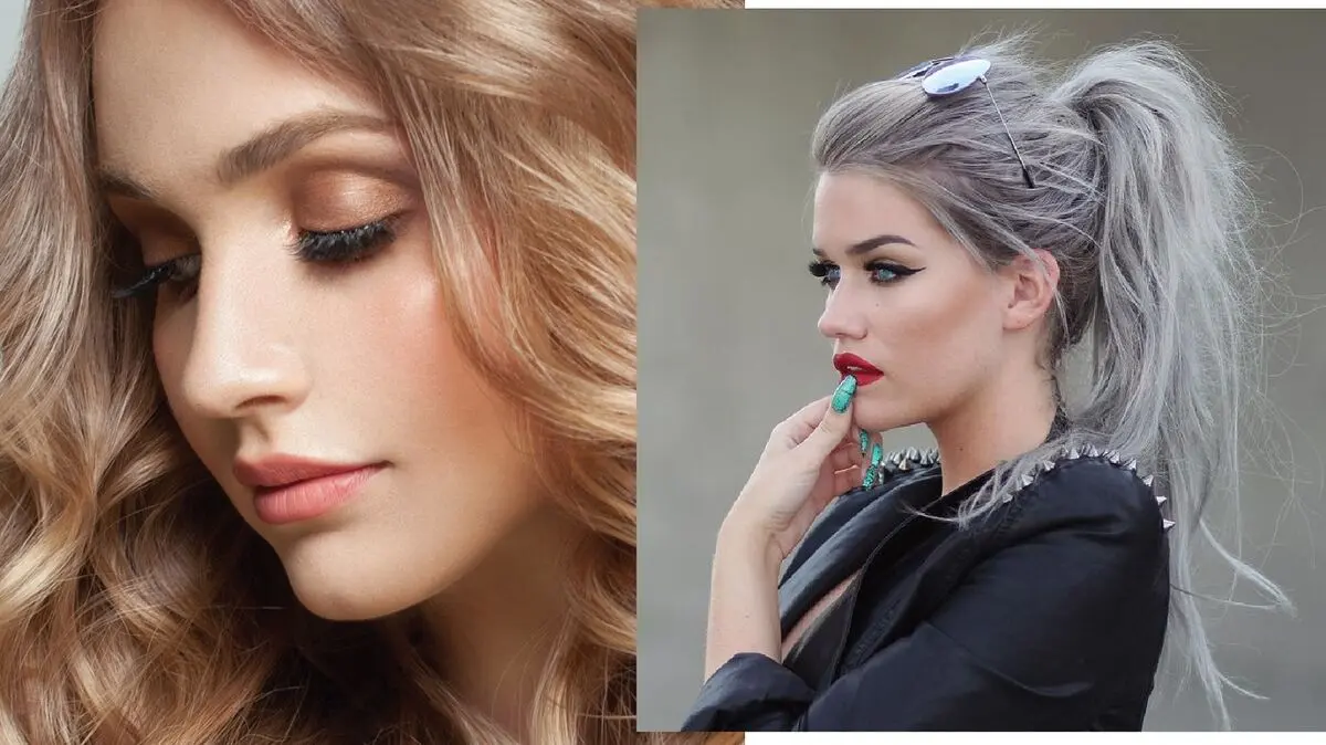 رنگ موی برای پوست روشن