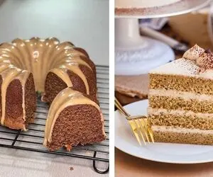 طرز تهیه کیک اسفنجی خونگی با طعم قهوه / یه کیک فوق العاده که بافت و طعمش بی نظیره