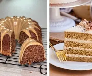 طرز تهیه کیک اسفنجی خونگی با طعم قهوه / یه کیک فوق العاده که بافت و طعمش بی نظیره