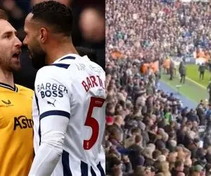 (عکس)‏ جنگ تماشاگران دربی انگلیس را نیمه‌کاره گذاشت!