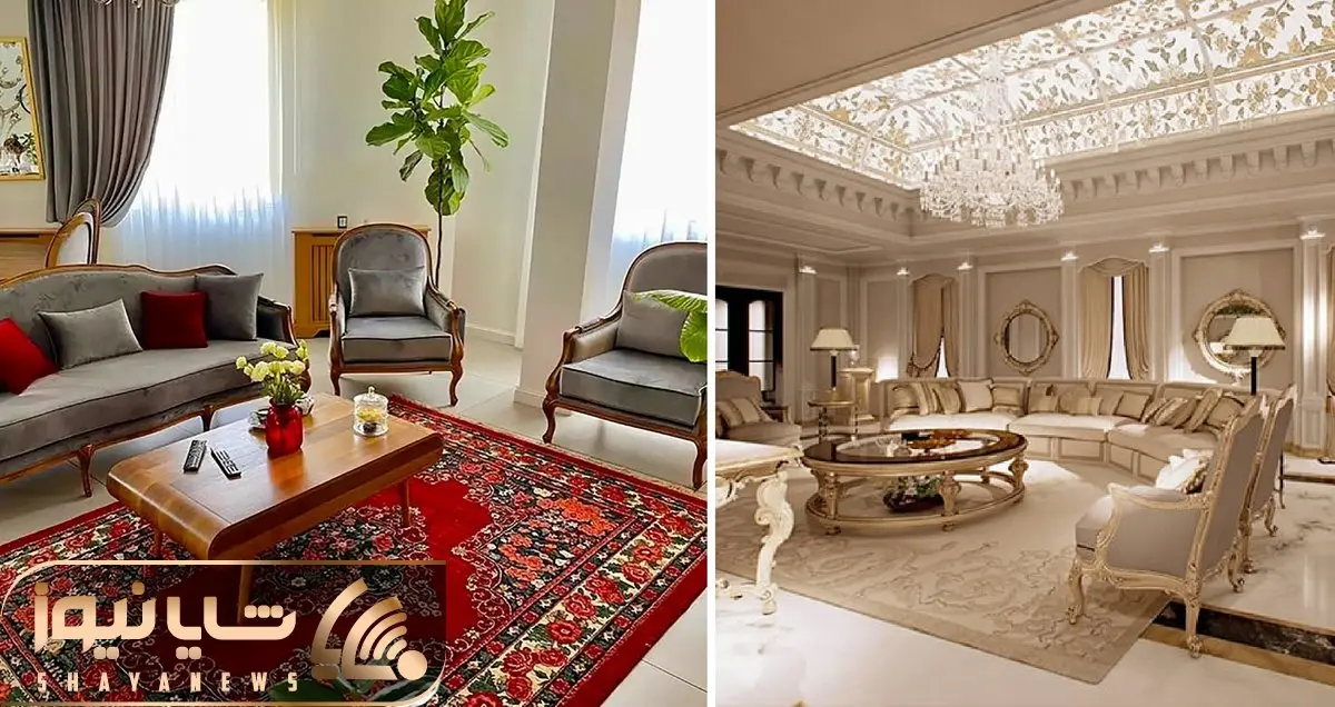دکوراسیون مناسب برای نشیمن با فرش 6 و 9 متری؛ انواع سبک و بازی با لایه ها و بهترین رنگ