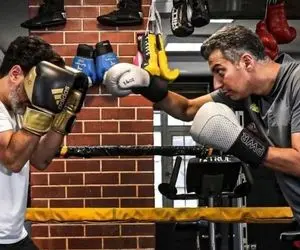 (عکس) بوکس عادل فردوسی پور با همایون شجریان