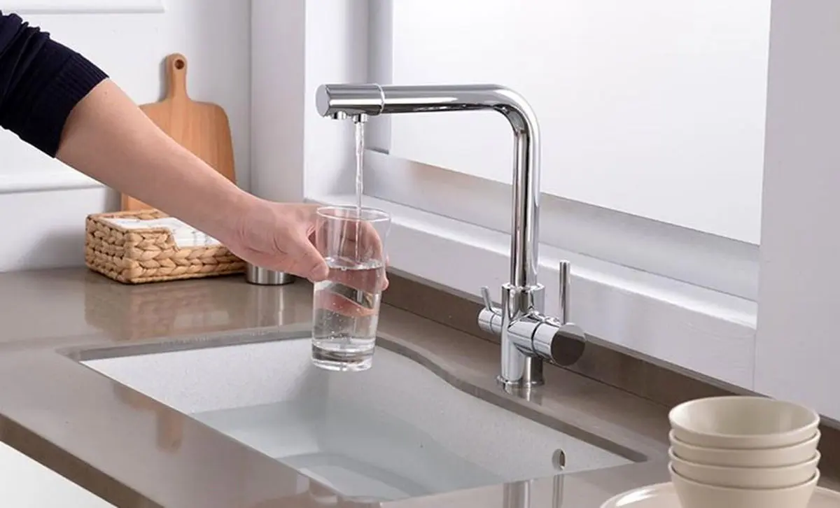 شیر آب ظرفشویی با دو مخزن1