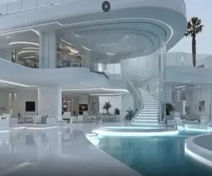 معماری خلاقانه؛ قصری که با الهام از بال فرشتگان طراحی شده کل خونه لباس عروس تنشه