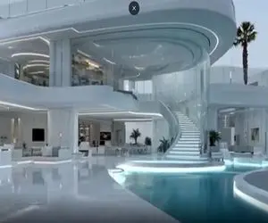 معماری خلاقانه؛ قصری که با الهام از بال فرشتگان طراحی شده کل خونه لباس عروس تنشه