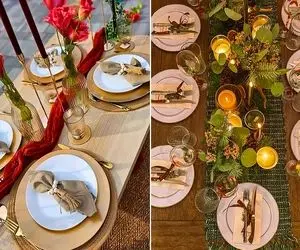 چیدمان و دیزاین میز ناهارخوری جهت ضیافت های لوکس و شاهانه؛ مناسب کدبانوهای به روز