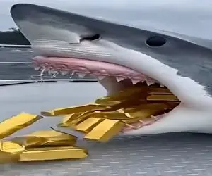 معماری طبیعت؛ نهنگ شمش های طلایی که از کشتی های غرق شده باقی مونده رو آوورد برا مردم