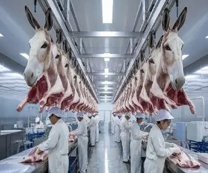 فرآوری الاغ؛ الاغ هیچ دورریز نداره شیرش میشه دوا پوستش ژلاتین و گوشتش هم کباب