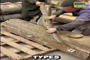 معماری خلاقانه؛ چین انقد وزه اس با سیمان نرده طرح چوب زد اصلا باورت نمیشه واقعی نباشه