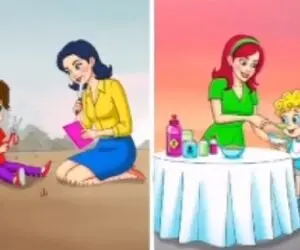 بازی فکری؛ کدام یک از مادر ها داره اشتباه میکنه