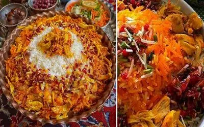 طرز تهیه زرشک پلو با مرغ ریش ریش / ترفند عالی برای نصف کردن مقدار مرغ