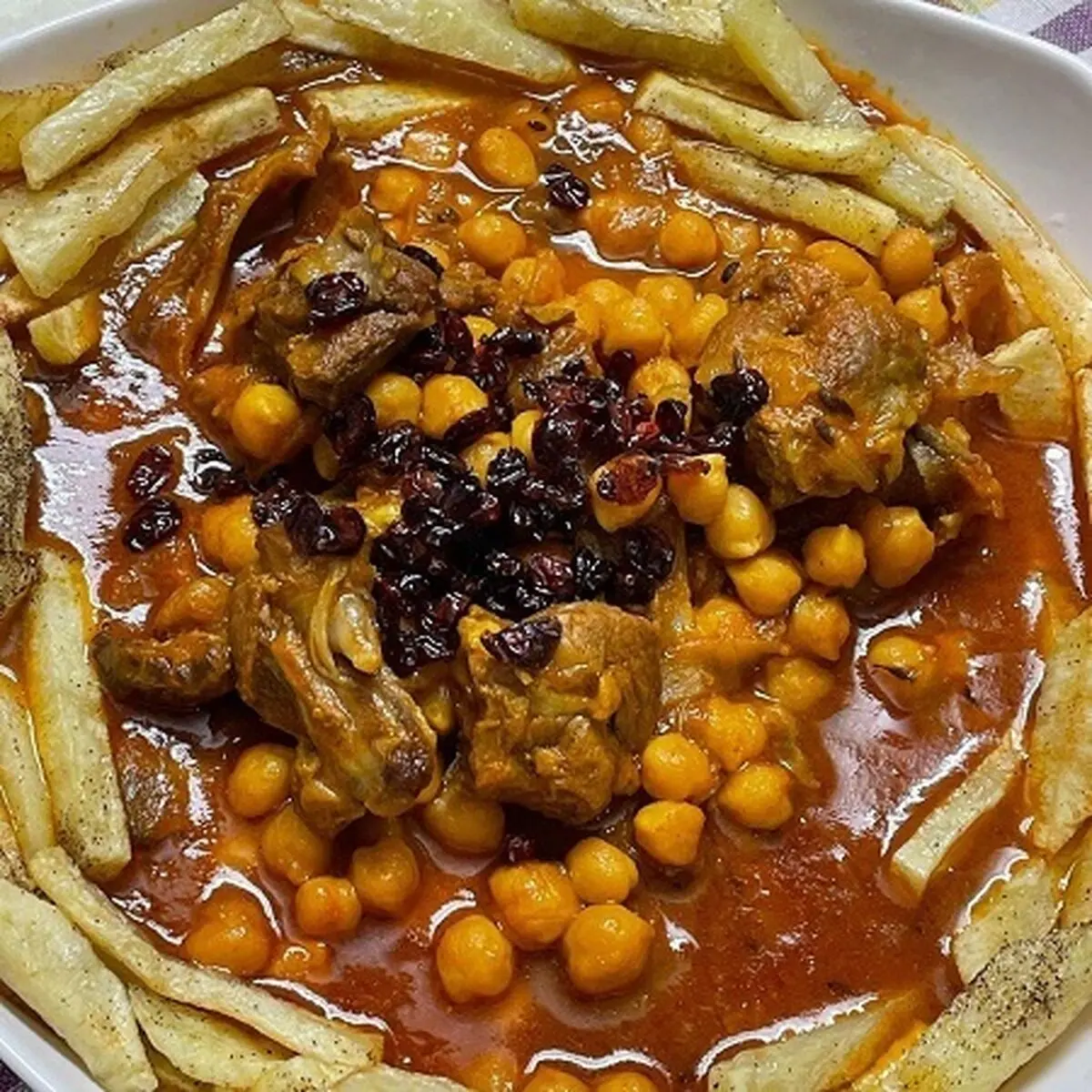 خورش نخود آله
