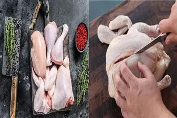 صفر تا صد پاک کردن مرغ تو سه سوت بهتر از قصاب ها/دیگه پول تمیز کردن مرغ میمونه تو جیب