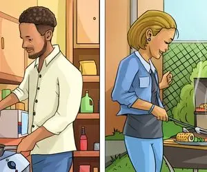 هوش تصویری؛ اگه باهوشا باید شاگردت بشن بگو کدوم از این خانم و آقا اشتباهی آشپزی میکنه؟