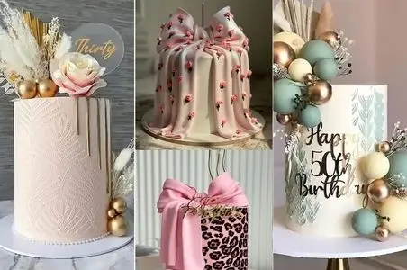 کیک تولد دخترانه لوکس؛ طراحی هایی ادایی و سوپرشیک برا این که فک دوستا و مهمونا بیفته