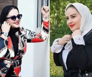 وقتی بهاره رهنما شیک و پیک میکنه؛ رُخ خانوم با پیراهن هندونه ای و مینی اسکارف