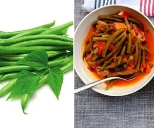 طرز تهیه خوراک لوبیا سبز خوشمزه و لذیذ / وسط بهاره لوبیا سبزای تر و تازه رو دریاب