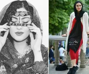 خودنمایی "مریم مومن" با تتو عجیب و بالماسکه؛ خانوم میخواد بزرگتر از سنِ کوچولوش باشه!