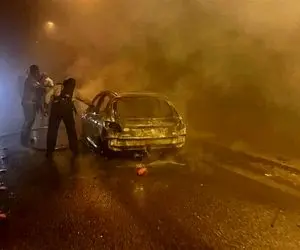 ایران خودرو دلیل آتش سوزی پژو 207 در آزادراه تهران شمال را اعلام کرد