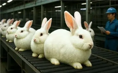 فرآوری خرگوش؛ خرگوش پروار میکنن برای آزمایش زنده موند دار میزنن برا شکم چرونی